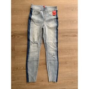 NWT SPANX Women’s Size Small Side Stripe Distressed Skinny Stretch Jeans 20234R